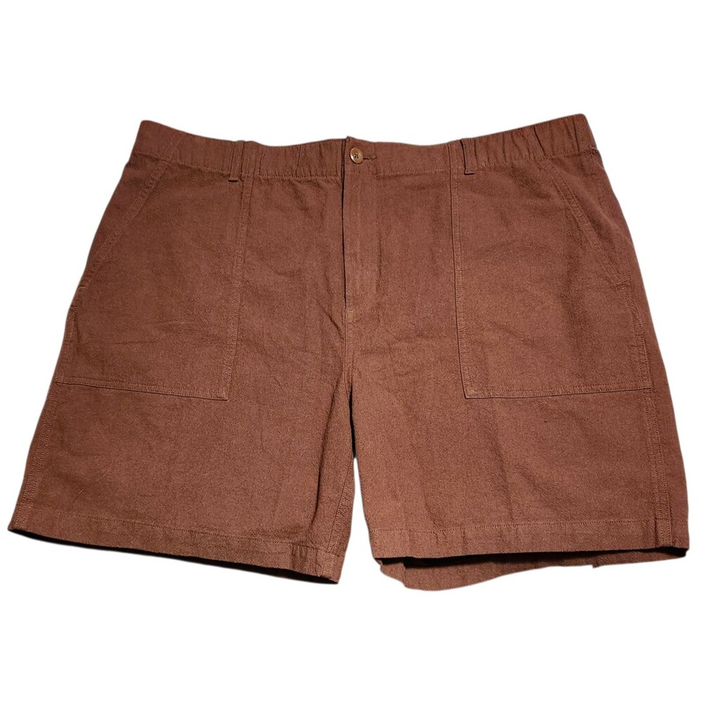 Old Navy Relaxed Shorts Elastic Waist Drawstring Brown Cotton Womens XXL